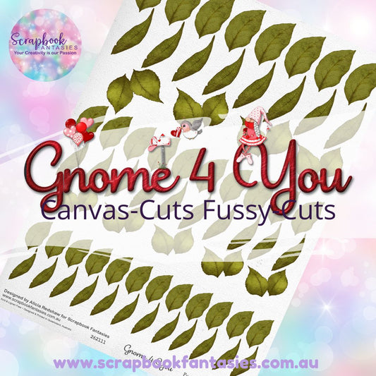 Gnome 4 You 8.25"x11.5" Colour Fussy-Cut Canvas-Cuts - Leaves 3 262111