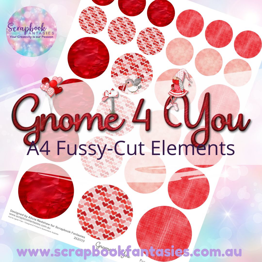 Gnome 4 You A4 Colour Fussy-Cut Elements - Circles 1 262009