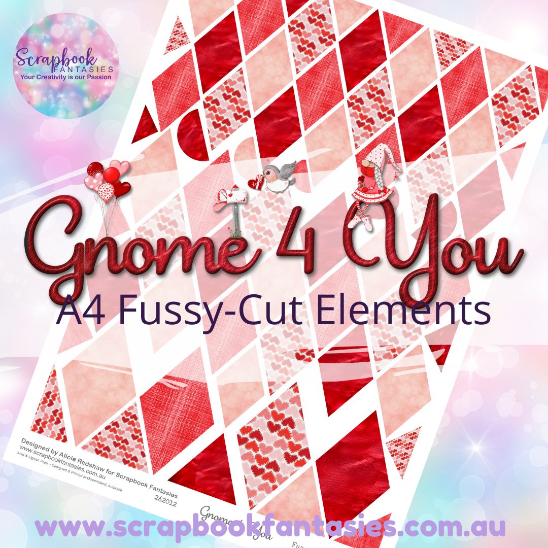 Gnome 4 You A4 Colour Fussy-Cut Elements - Diamonds 1 262012