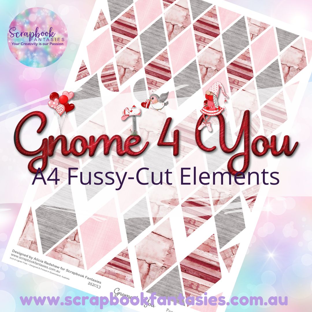Gnome 4 You A4 Colour Fussy-Cut Elements - Diamonds 2 262013