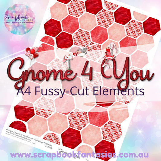 Gnome 4 You A4 Colour Fussy-Cut Elements - Hexagons 1 262015