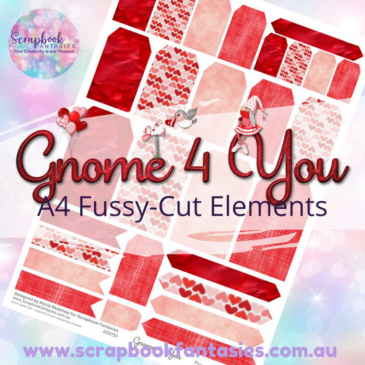 Gnome 4 You A4 Colour Fussy-Cut Elements - Tags and Tabs 1 262059