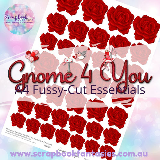 Gnome 4 You A4 Colour Fussy-Cut Essentials - Roses 6 262026