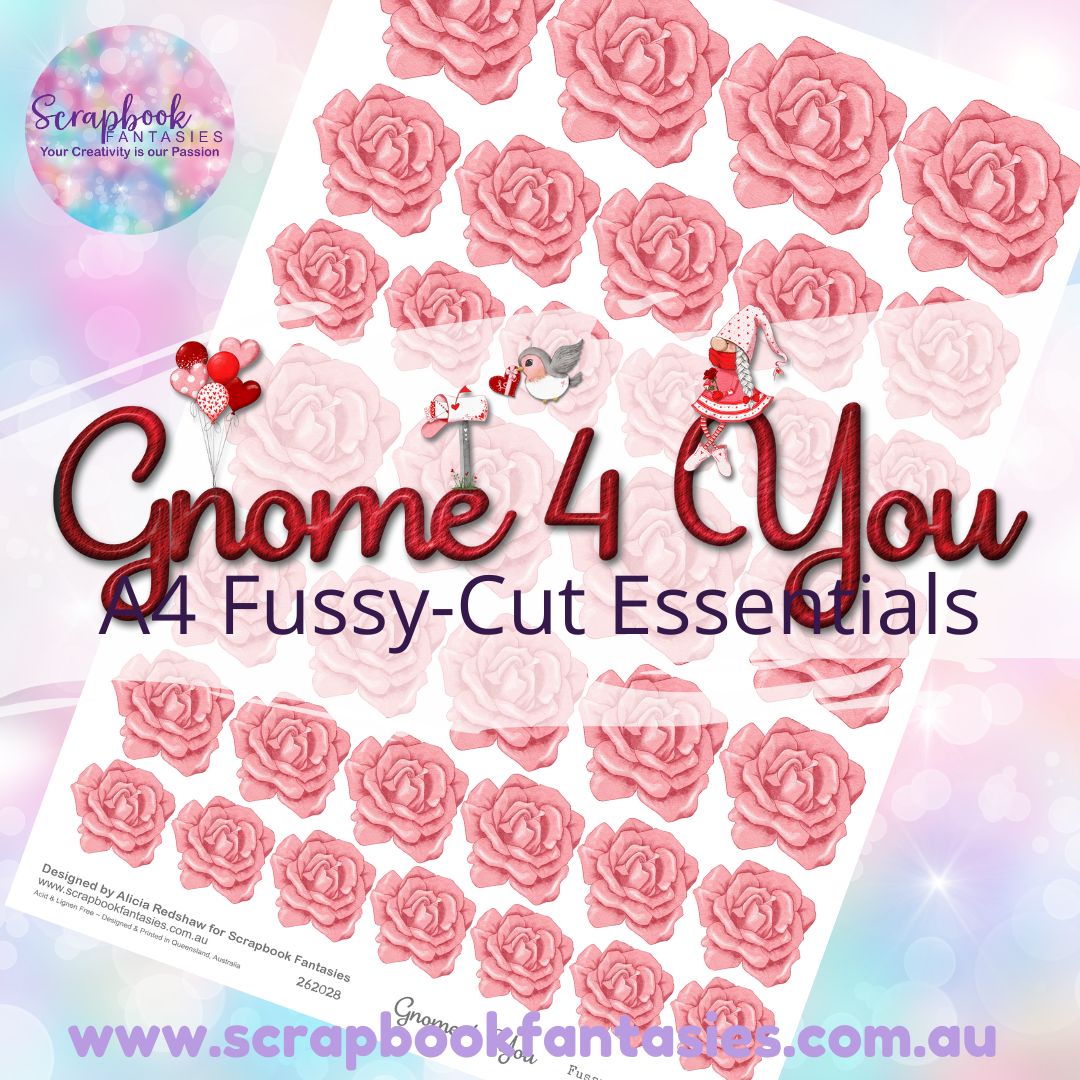 Gnome 4 You A4 Colour Fussy-Cut Essentials - Roses 8 262028