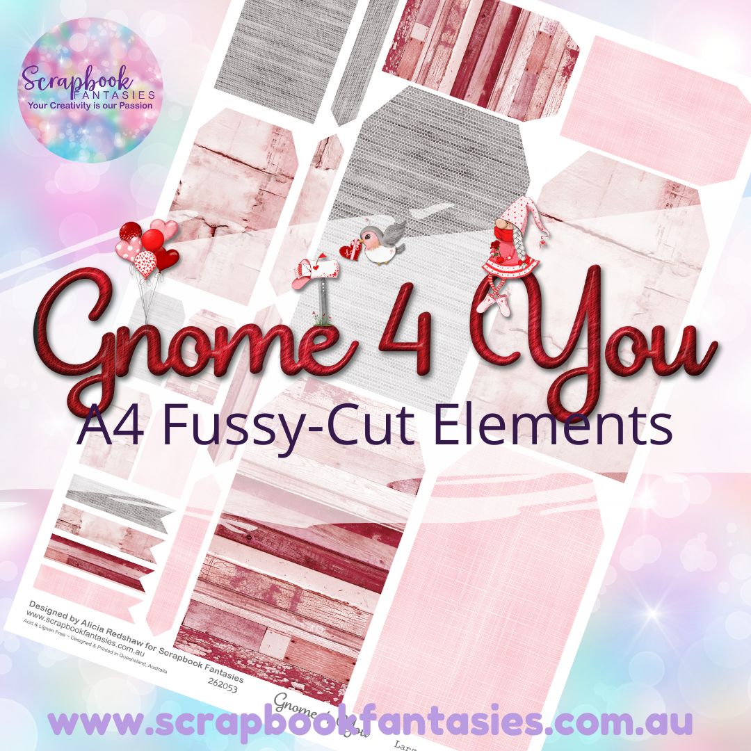 Gnome 4 You A4 Colour Fussy-Cut Elements - Large Tags 2 262053