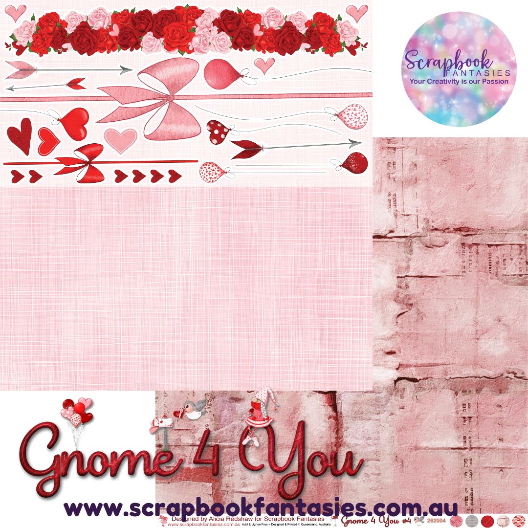 Gnome 4 You 12x12 Double-Sided Patterned Paper 4 - 262004