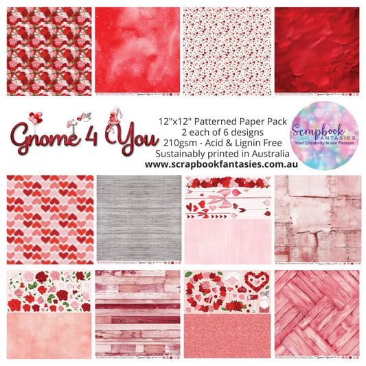 Gnome 4 You 12x12 Double-Sided Patterned Paper Pack - 262000
