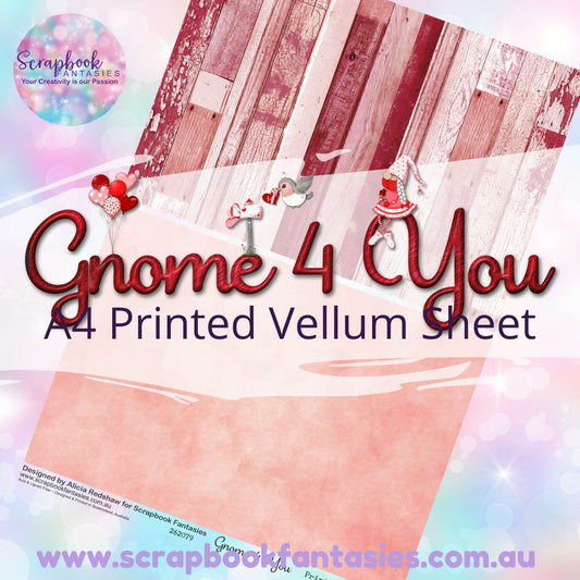 Gnome 4 You A4 Printed Vellum Sheet - Halves 3 262079