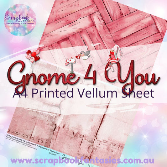 Gnome 4 You A4 Printed Vellum Sheet - Halves 4 262080