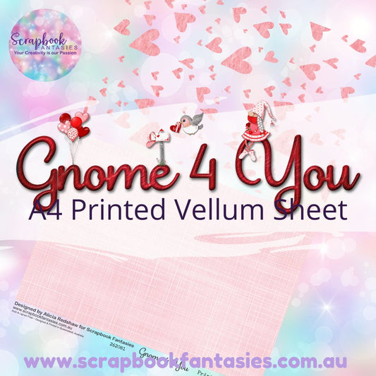 Gnome 4 You A4 Printed Vellum Sheet - Halves 5 262081