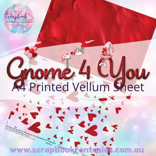 Gnome 4 You A4 Printed Vellum Sheet - Halves 7 262083