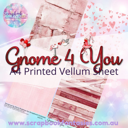 Gnome 4 You A4 Printed Vellum Sheet - Quarters 1 262074