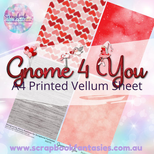 Gnome 4 You A4 Printed Vellum Sheet - Quarters 2 262075