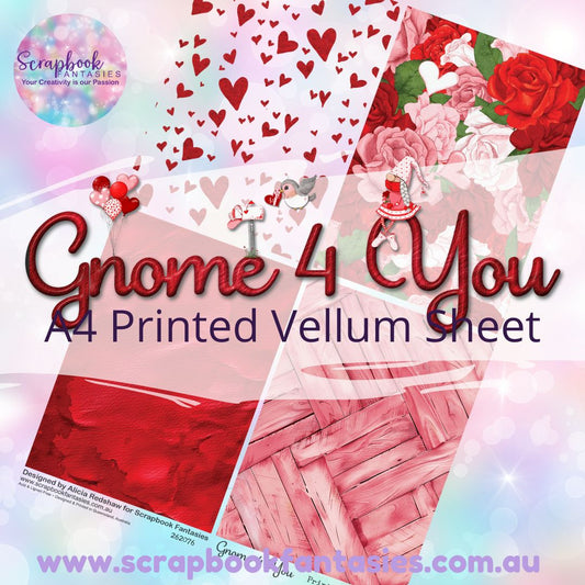 Gnome 4 You A4 Printed Vellum Sheet - Quarters 3 262076