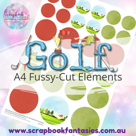 Golf A4 Colour Fussy-Cut Elements - Circles 1 250304