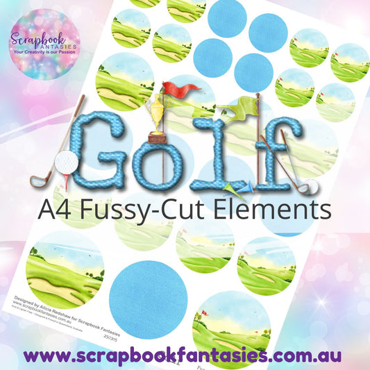 Golf A4 Colour Fussy-Cut Elements - Circles 2 250305