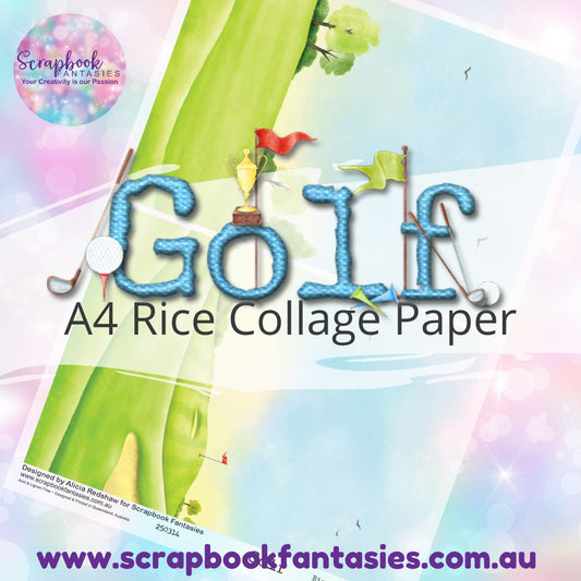 Golf A4 Rice Collage Paper - Halves 3 250314