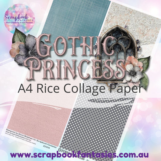 Gothic Princess A4 Rice Collage Paper - Quarters 1 250208