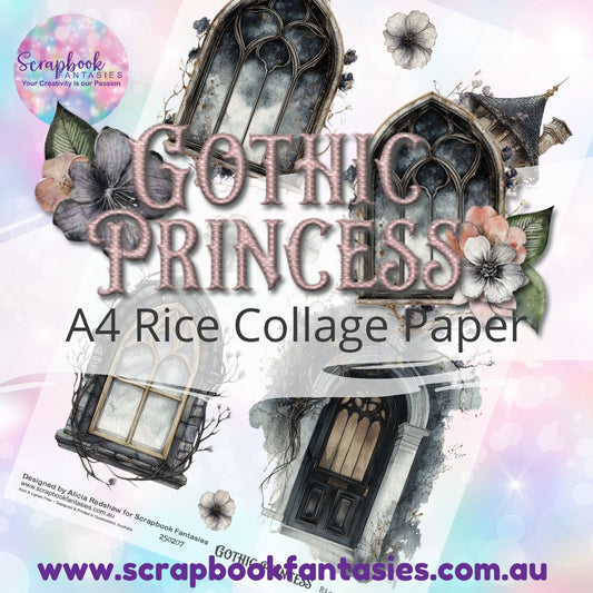 Gothic Princess A4 Rice Collage Paper - Windows & Doors 250207