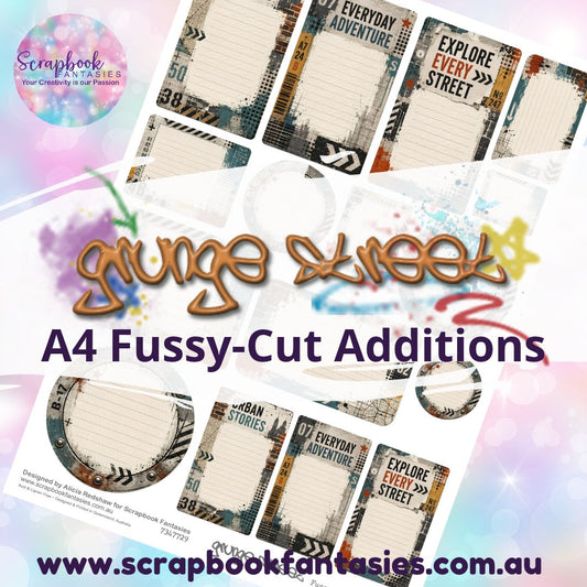 Grunge Street A4 Colour Fussy-Cut Additions - Journal Spots 7347729