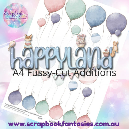 Happyland A4 Colour Fussy-Cut Additions - Balloons 250117