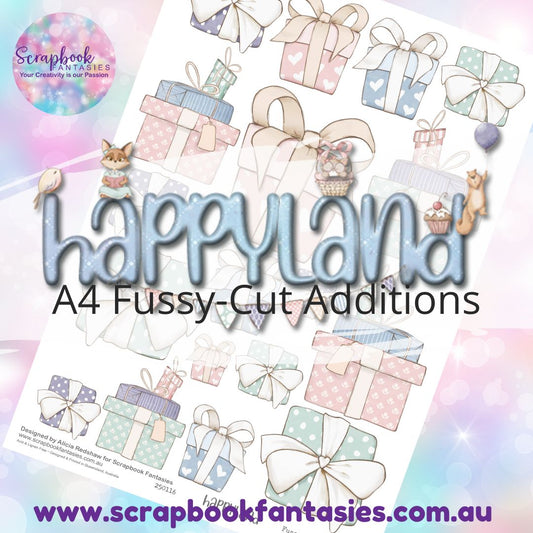 Happyland A4 Colour Fussy-Cut Additions - Birthday Gifts 250116