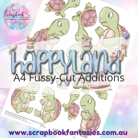 Happyland A4 Colour Fussy-Cut Additions - Turtles 250118