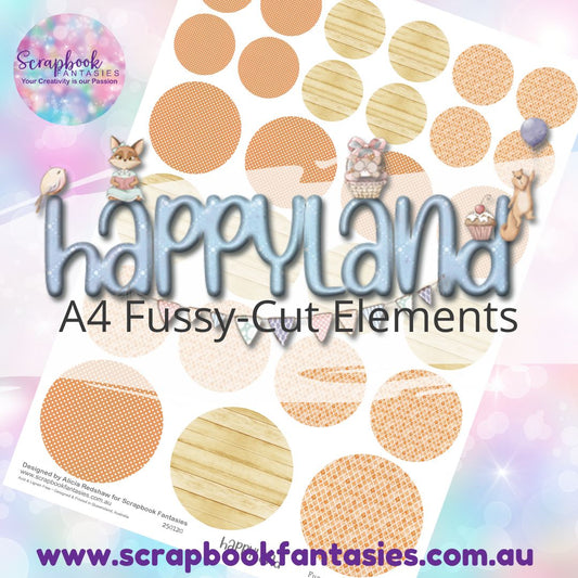 Happyland A4 Colour Fussy-Cut Elements - Circles 1 250120