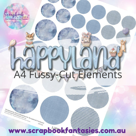 Happyland A4 Colour Fussy-Cut Elements - Circles 2 250121