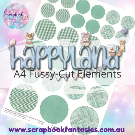 Happyland A4 Colour Fussy-Cut Elements - Circles 4 250123