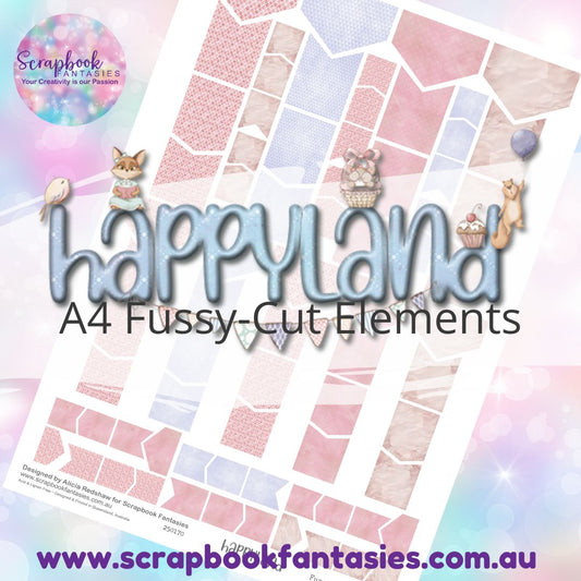 Happyland A4 Colour Fussy-Cut Elements - Flags & Banners 1 250170