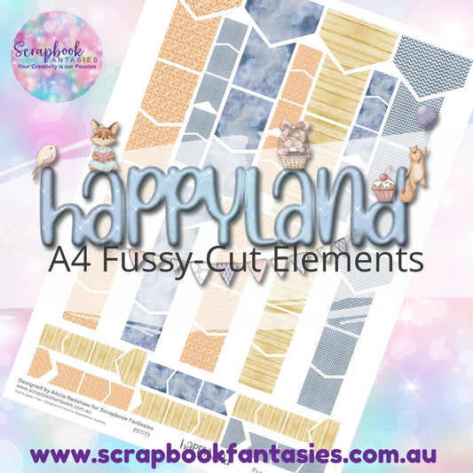 Happyland A4 Colour Fussy-Cut Elements - Flags & Banners 3 250173