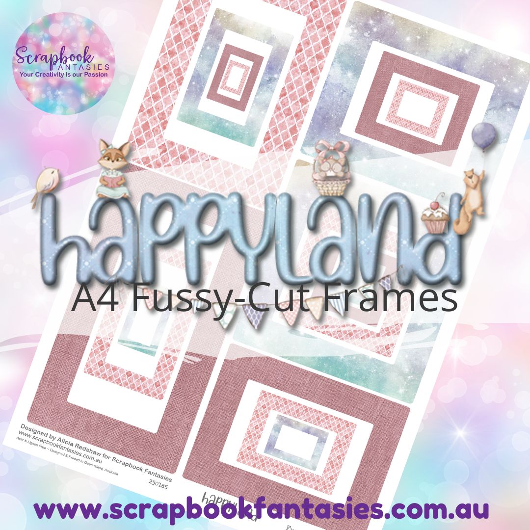 Happyland A4 Colour Fussy-Cut Frames 4 250185