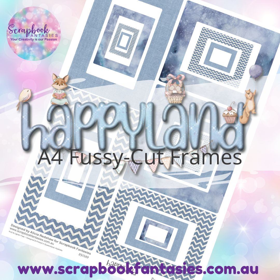 Happyland A4 Colour Fussy-Cut Frames 8 250189