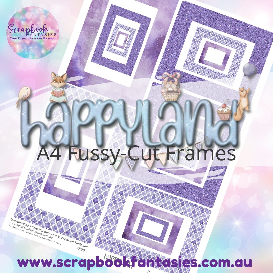 Happyland A4 Colour Fussy-Cut Frames 9 250190
