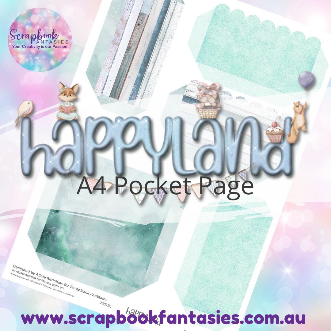 Happyland A4 Colour Pocket Page - Rectangles & Square 1 250134