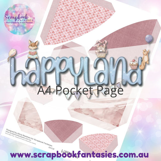 Happyland A4 Colour Pocket Page - Rounded Corners 4 250132