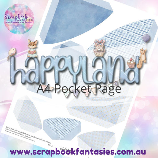 Happyland A4 Colour Pocket Page - Rounded Corners 5 250133