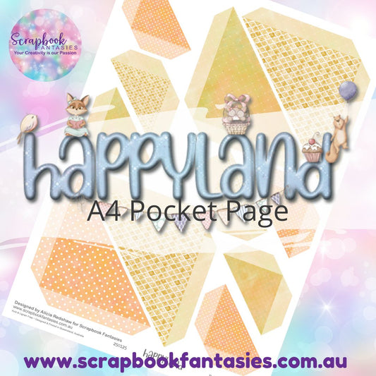 Happyland A4 Colour Pocket Page - Straight Corners 2 250125