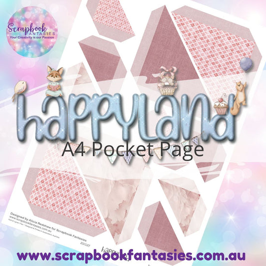 Happyland A4 Colour Pocket Page - Straight Corners 4 250127