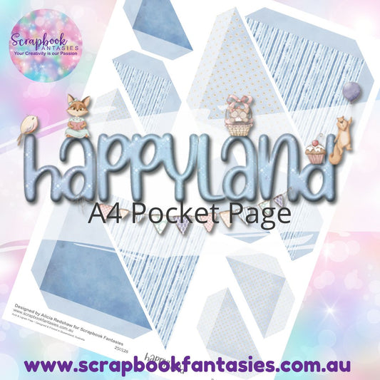 Happyland A4 Colour Pocket Page - Straight Corners 5 250128