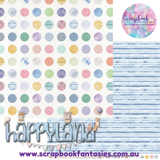 Happyland 12x12 Double-Sided Patterned Paper 1 - 250101