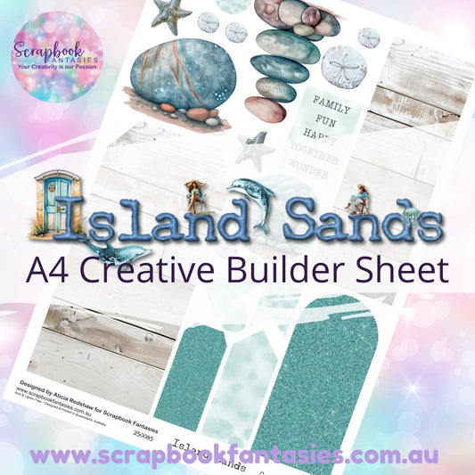 Island Sands A4 Creative Builder Sheet - Rock Art 250085