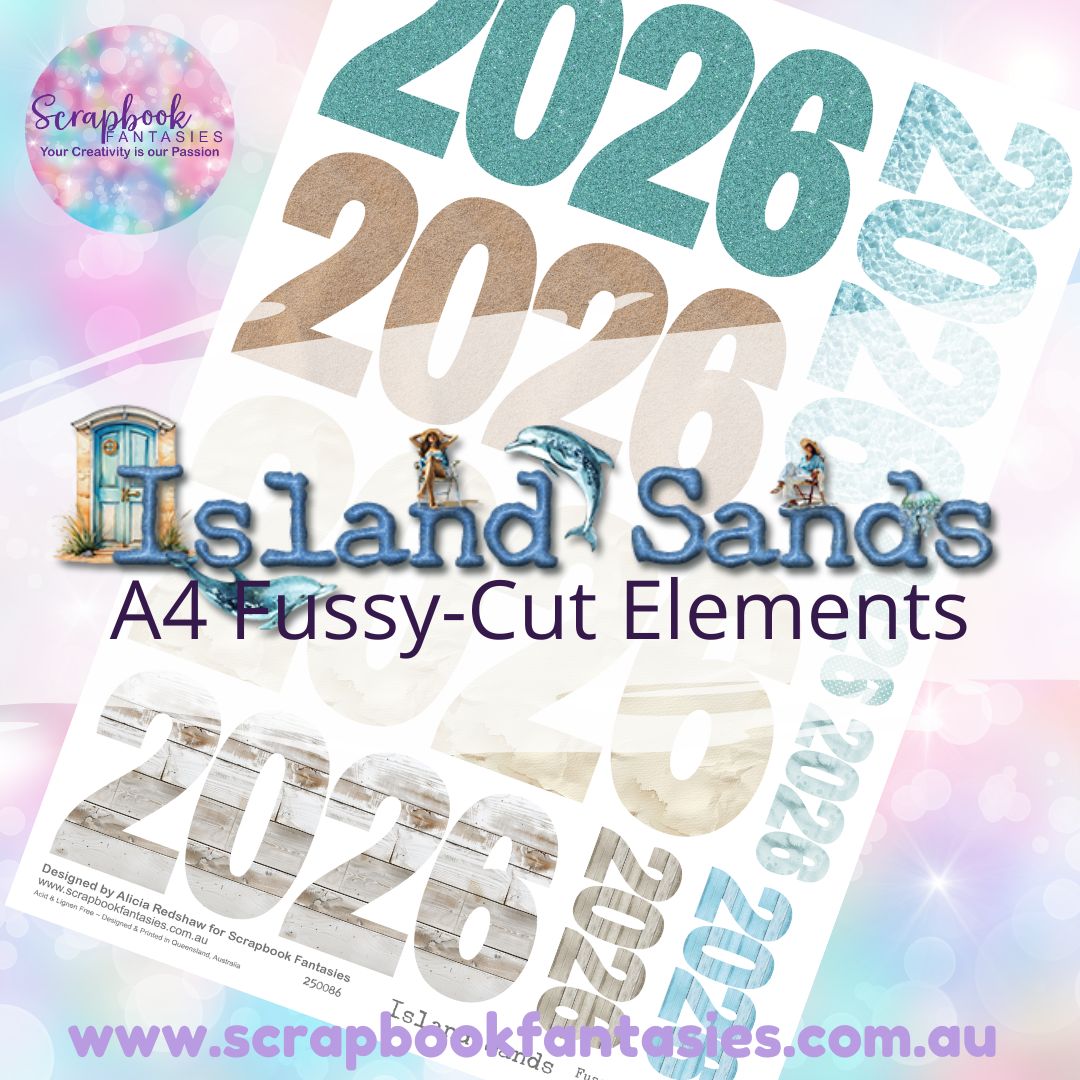 Island Sands A4 Colour Fussy-Cut Year - 2026 250086