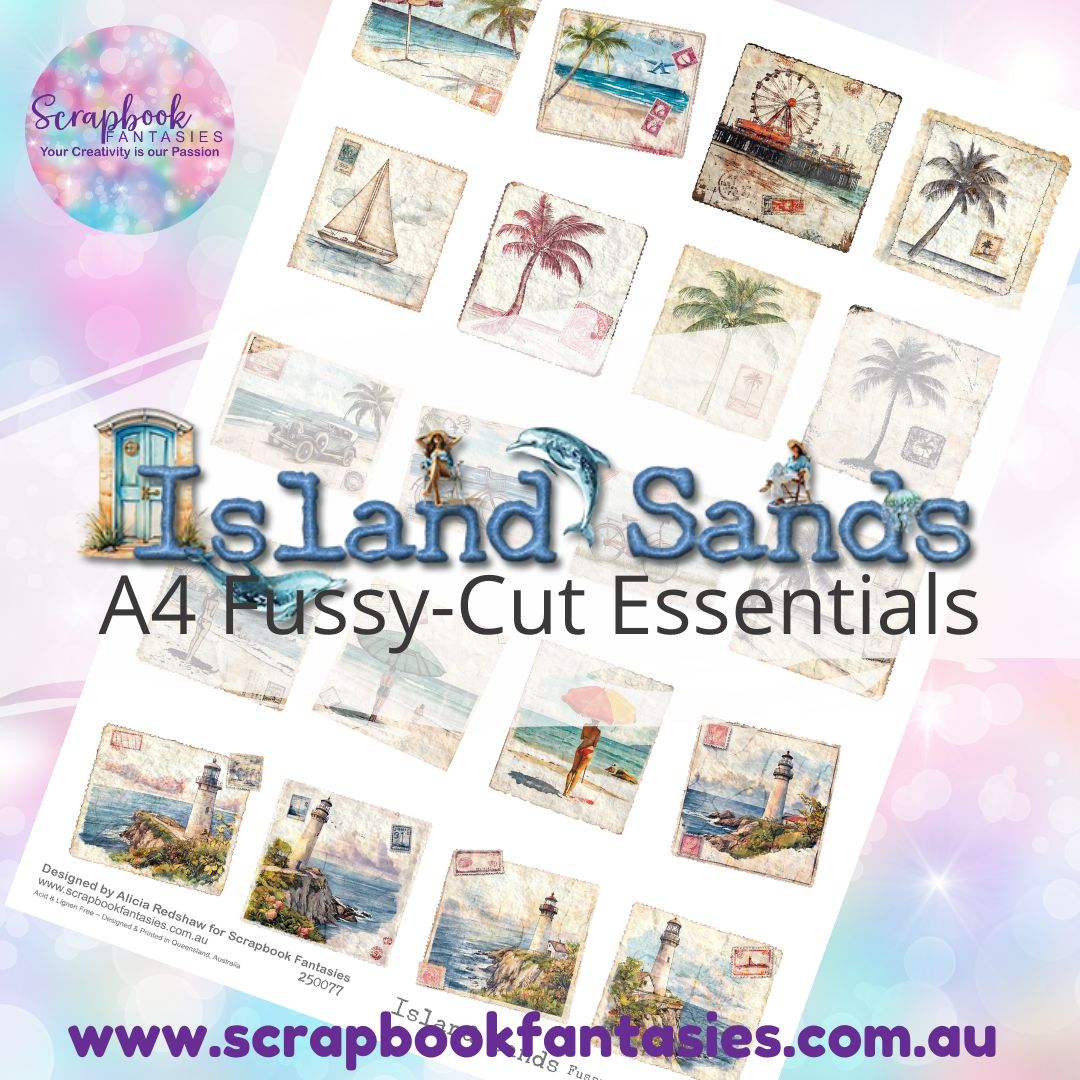 Island Sands A4 Colour Fussy-Cut Essentials - Ephemera 2 250077
