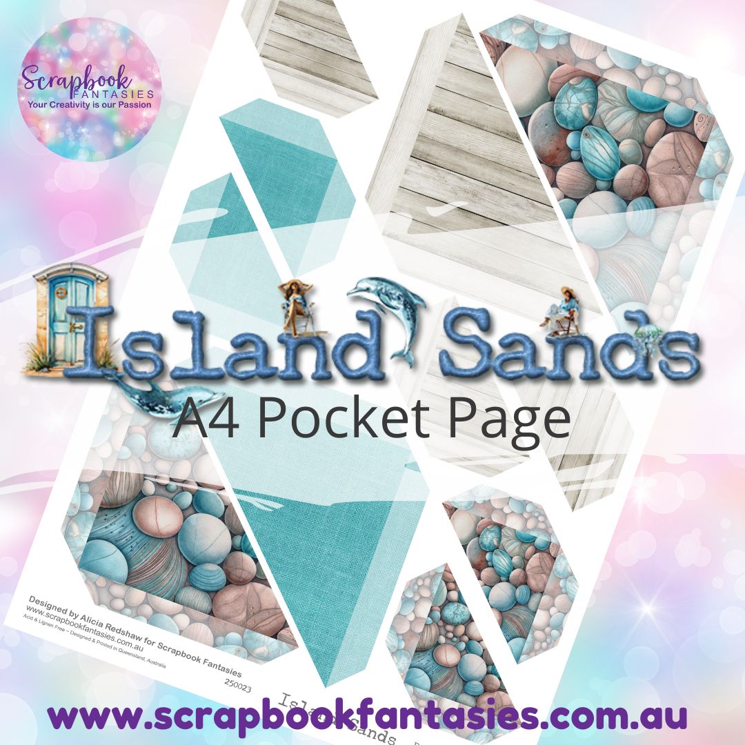 Island Sands A4 Colour Pocket Page - Straight Corners 1 250023