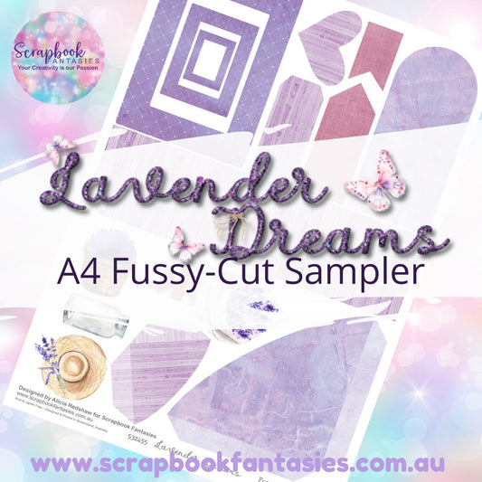 Lavender Dreams A4 Colour Fussy-Cut Sampler - Shades of Lavender - 532455
