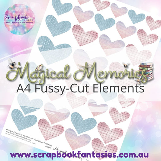 Magical Memories A4 Colour Fussy-Cut Elements - Hearts 2 667269