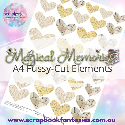 Magical Memories A4 Colour Fussy-Cut Elements - Hearts 4 667271