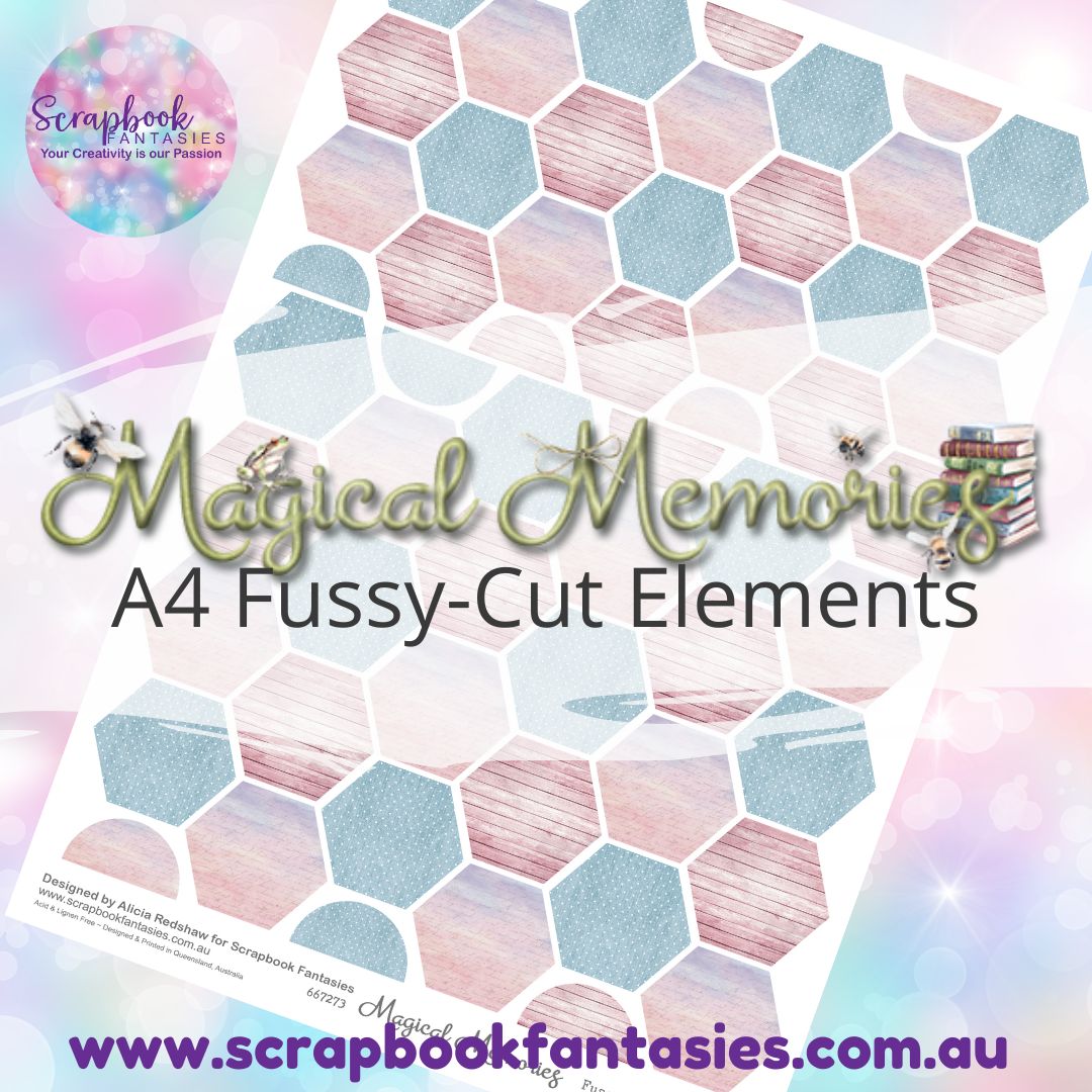 Magical Memories A4 Colour Fussy-Cut Elements - Hexagons 2 667273